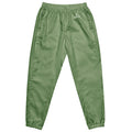 vmen’s sage green water-resistant track pants with relaxed fit and mesh lining