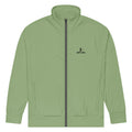 Men's green track jacket with logo