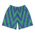 Men's Orysha Vortex Stride Athletic Long Shorts featuring a dynamic performance design, lightweight recycled fabric, mesh pockets, elastic waistband, and extended athletic fit.