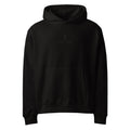 Orysha oversized hoodie with black embroidered logo and brushed fleece interior.