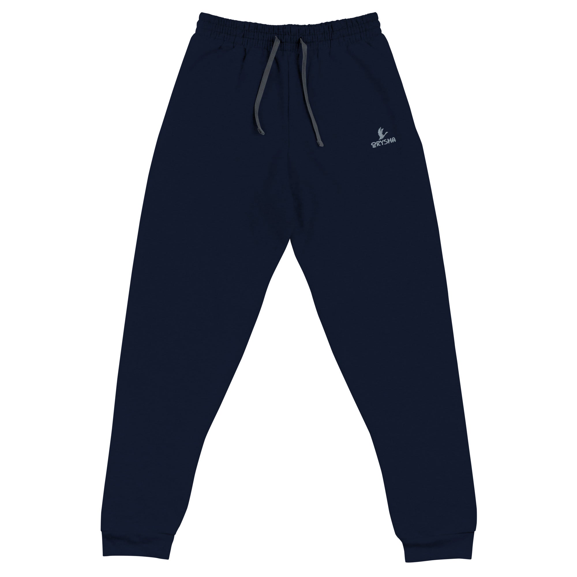 Orysha women’s joggers with black drawcord, tapered fit, and ribbed cuffs — premium cotton-fleece joggers for training or everyday streetwear.