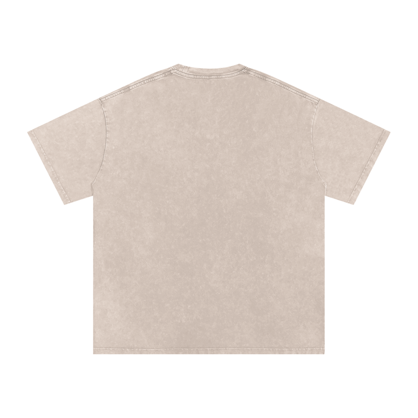 Men’s “Washed Horizon” Snow Washed Oversized Cotton T-Shirt