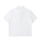 Polo de algodón unisex con media cremallera y cuello alto