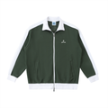 Contrast Trim Stand Collar Jacket