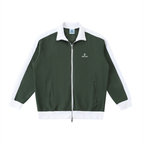 Chaqueta con cuello alto y ribetes en contraste