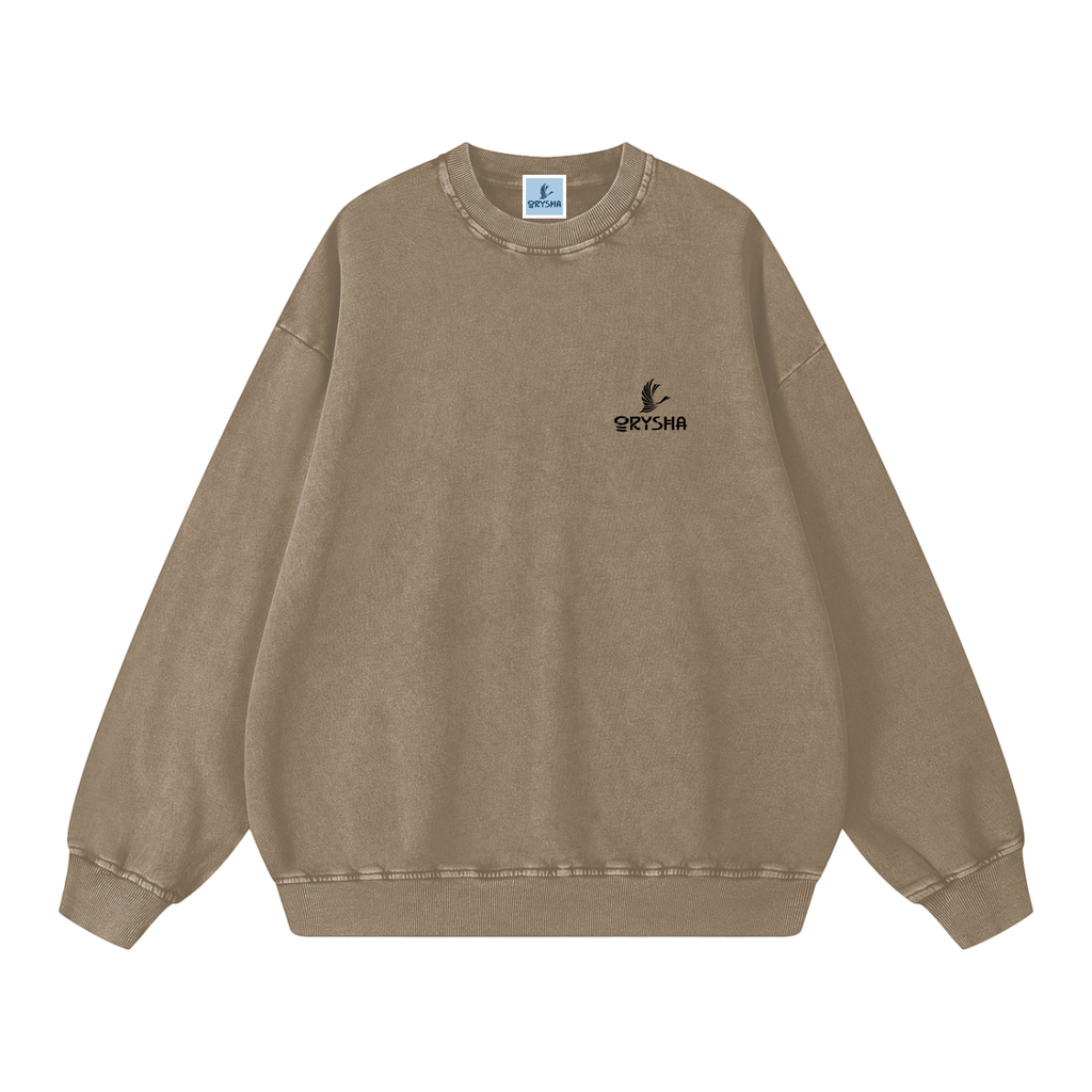 Sudadera extragrande unisex con lavado a la nieve Essential