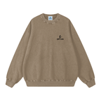Sudadera extragrande unisex con lavado a la nieve Essential