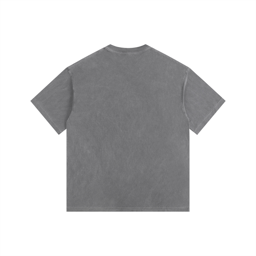 Camiseta Oversize de Algodón "Grounded" Lavado Vintage para Mujer