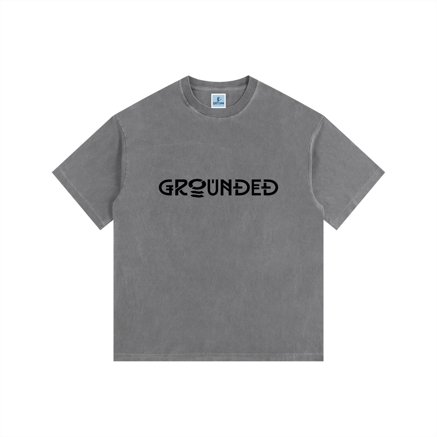 Unisex “Grounded” Vintage Washed Oversized Cotton T-Shirt