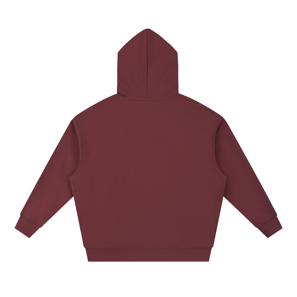 Sudadera con capucha pesada, hombro caído, corte cuadrado, esencial para hombre