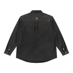 Camisa vaquera demin para mujer, estilo vintage, lavado intenso y grueso