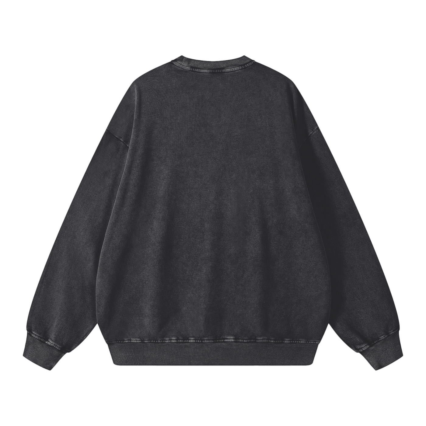 Unisex Essential Vintage Snow Washed Oversized Sweatshirt