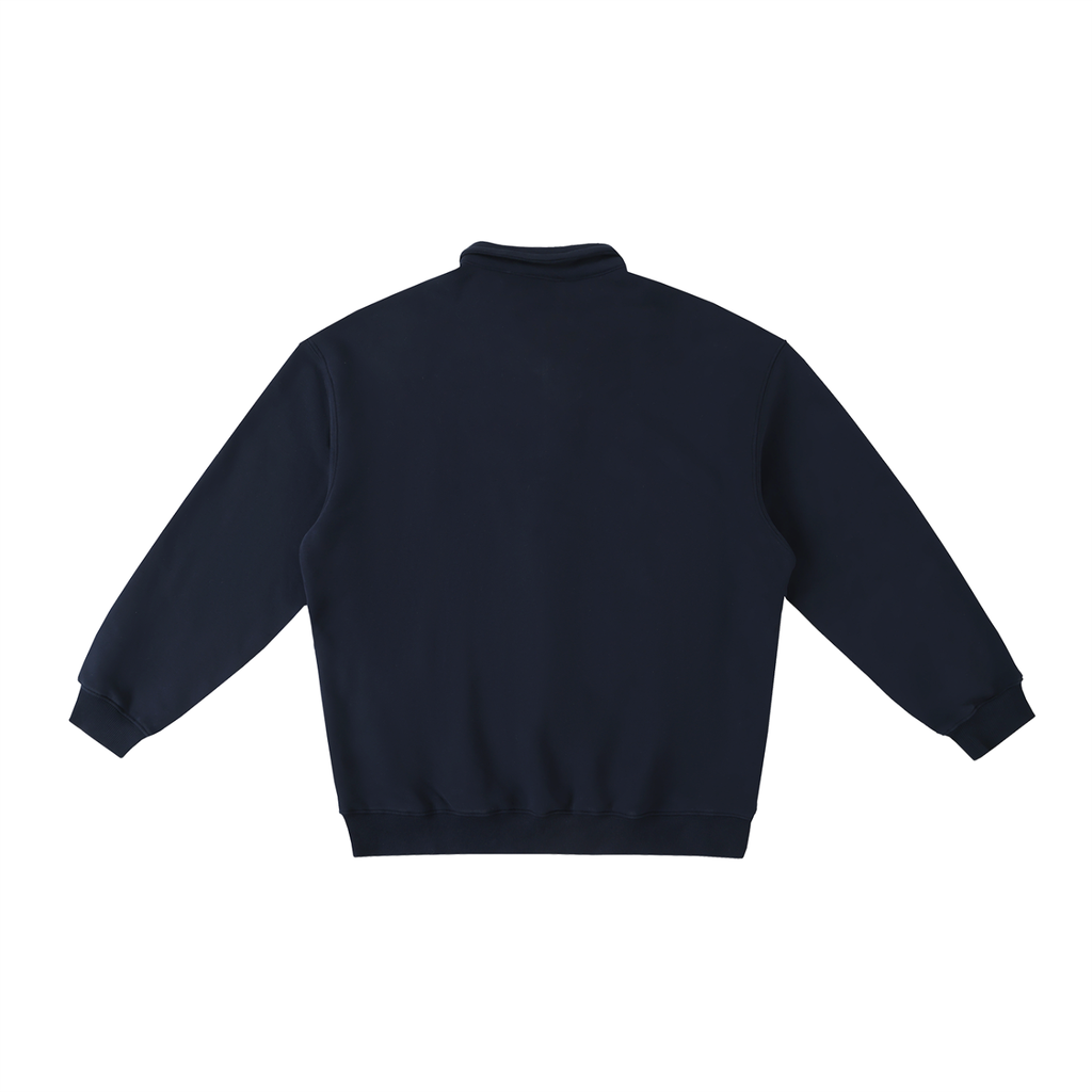 Sudadera de polo relajada gruesa esencial para mujer
