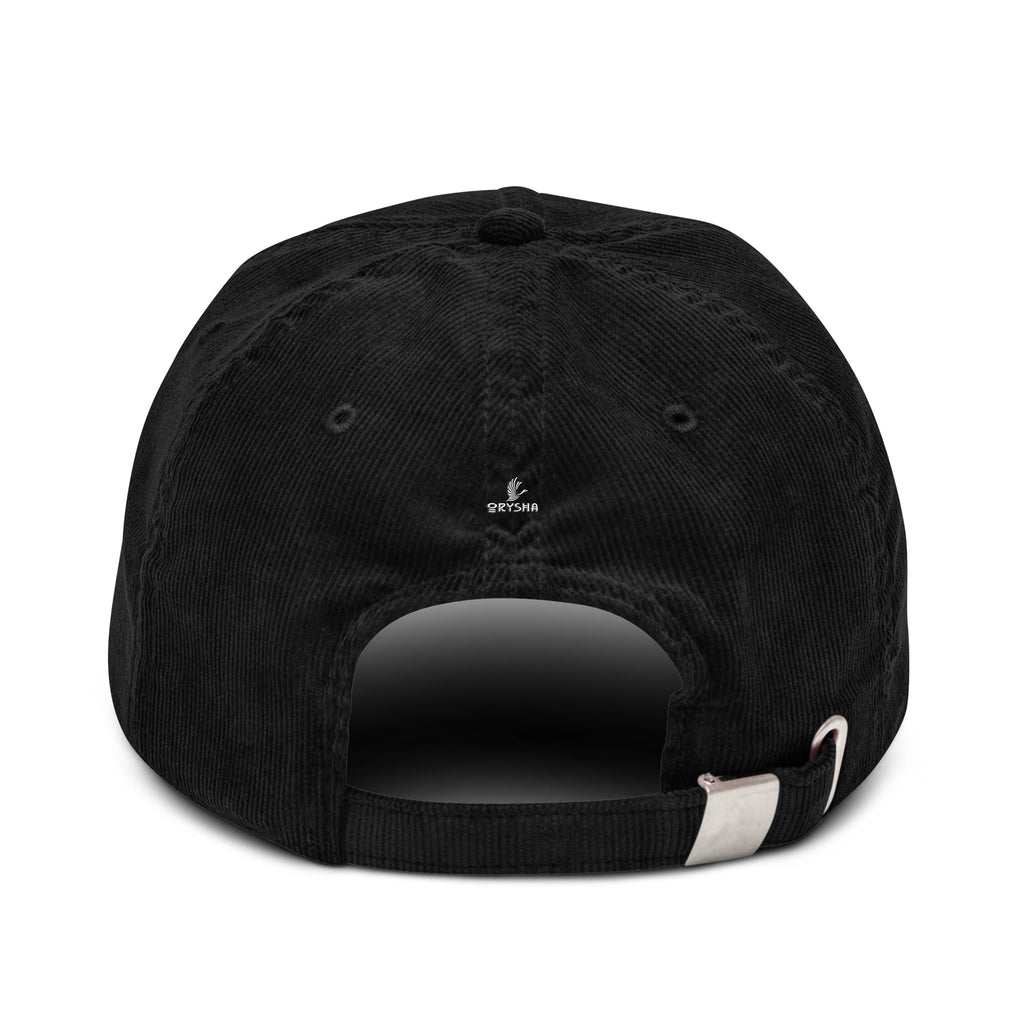 Gorro de pana bordado "LA"