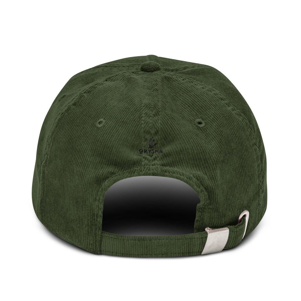 Gorra de pana bordada "LA"