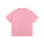 Camiseta Oversized de Algodón Lavado Estilo Vintage Esencial para Mujer