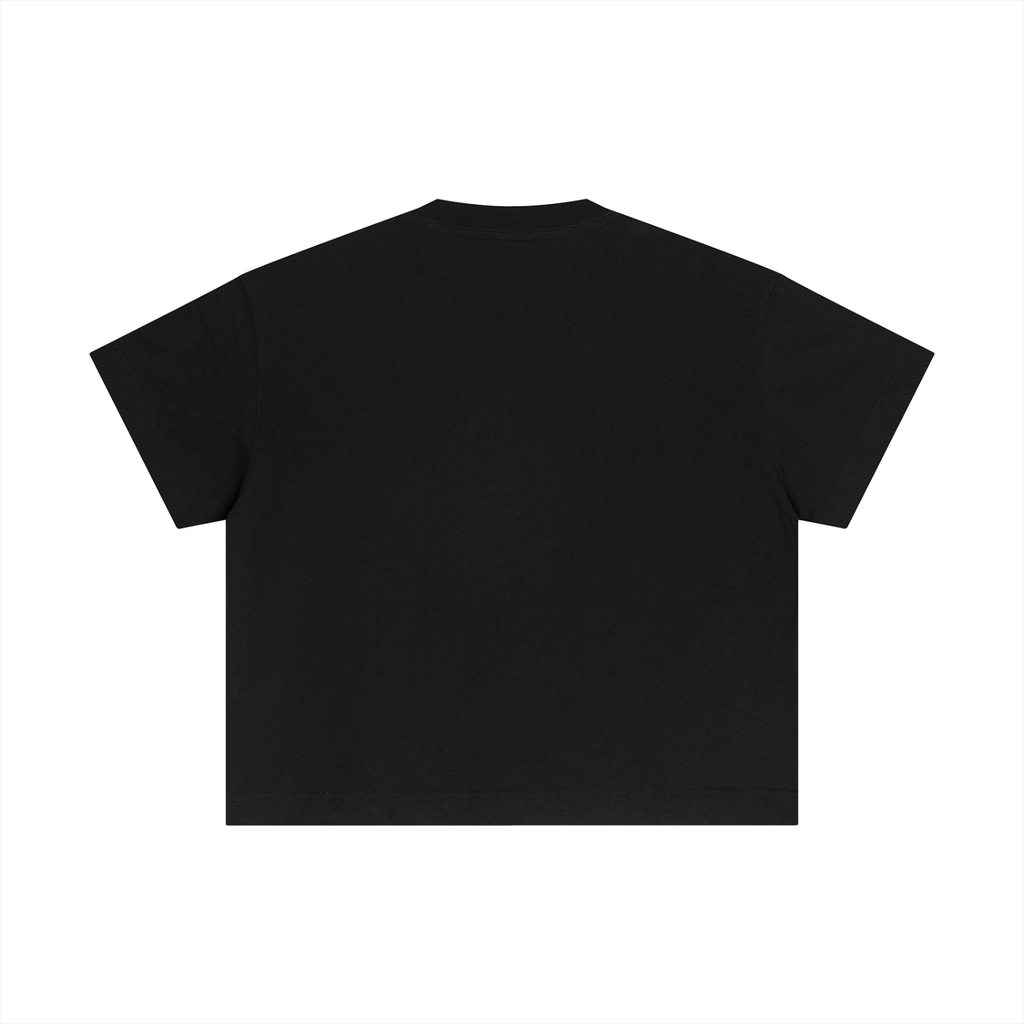 Camiseta de algodón ancha y esencial para mujer