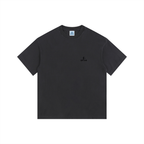 Camiseta Oversized de Algodón Lavado Estilo Vintage Esencial para Mujer
