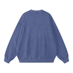 Sudadera extragrande vintage lavada a la nieve esencial para hombre