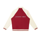 Chaqueta de béisbol con manga raglán a contraste