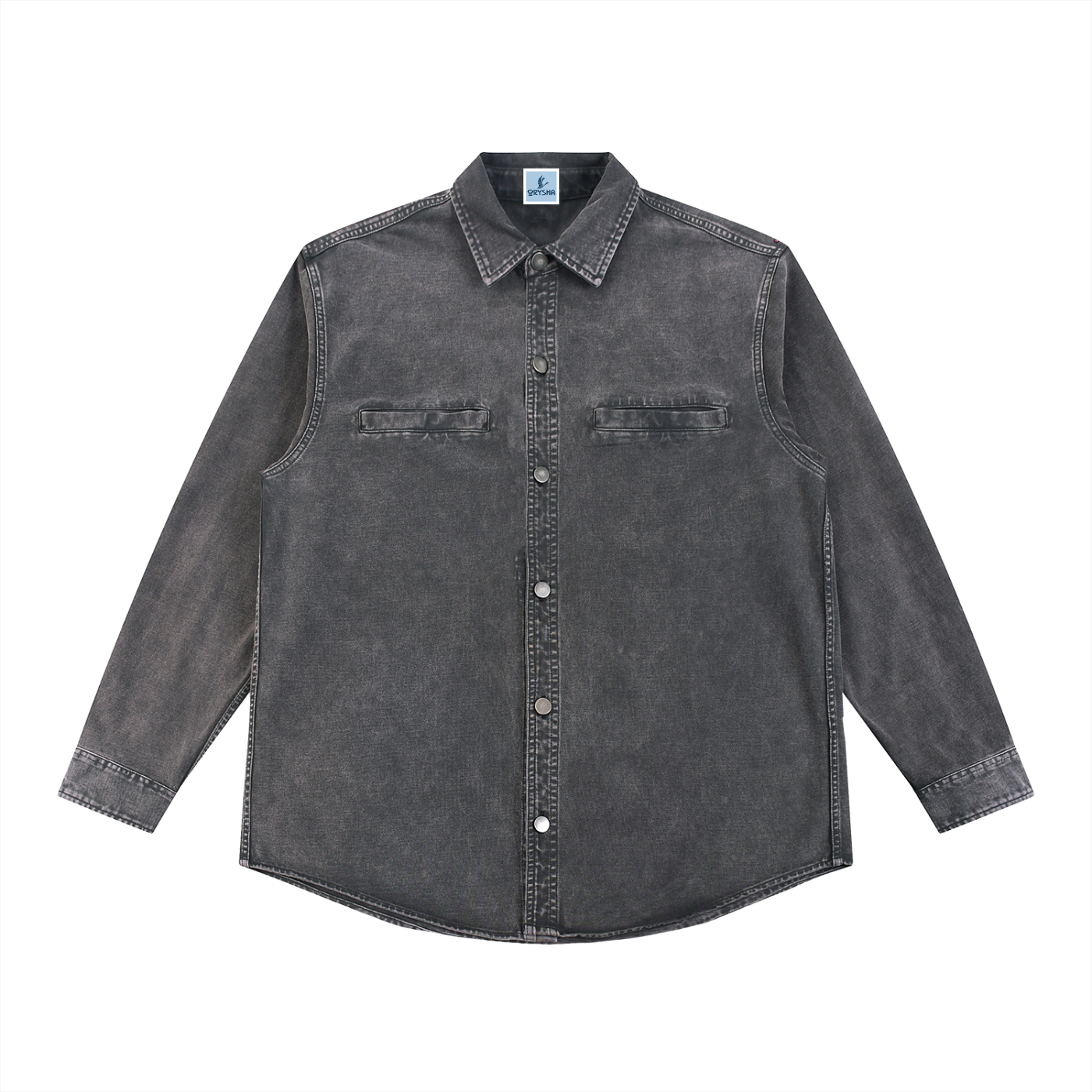 Unisex Denim Vintage Washed Heavyweight Shirt