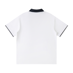 Polo raglán para hombre con cuello a contraste