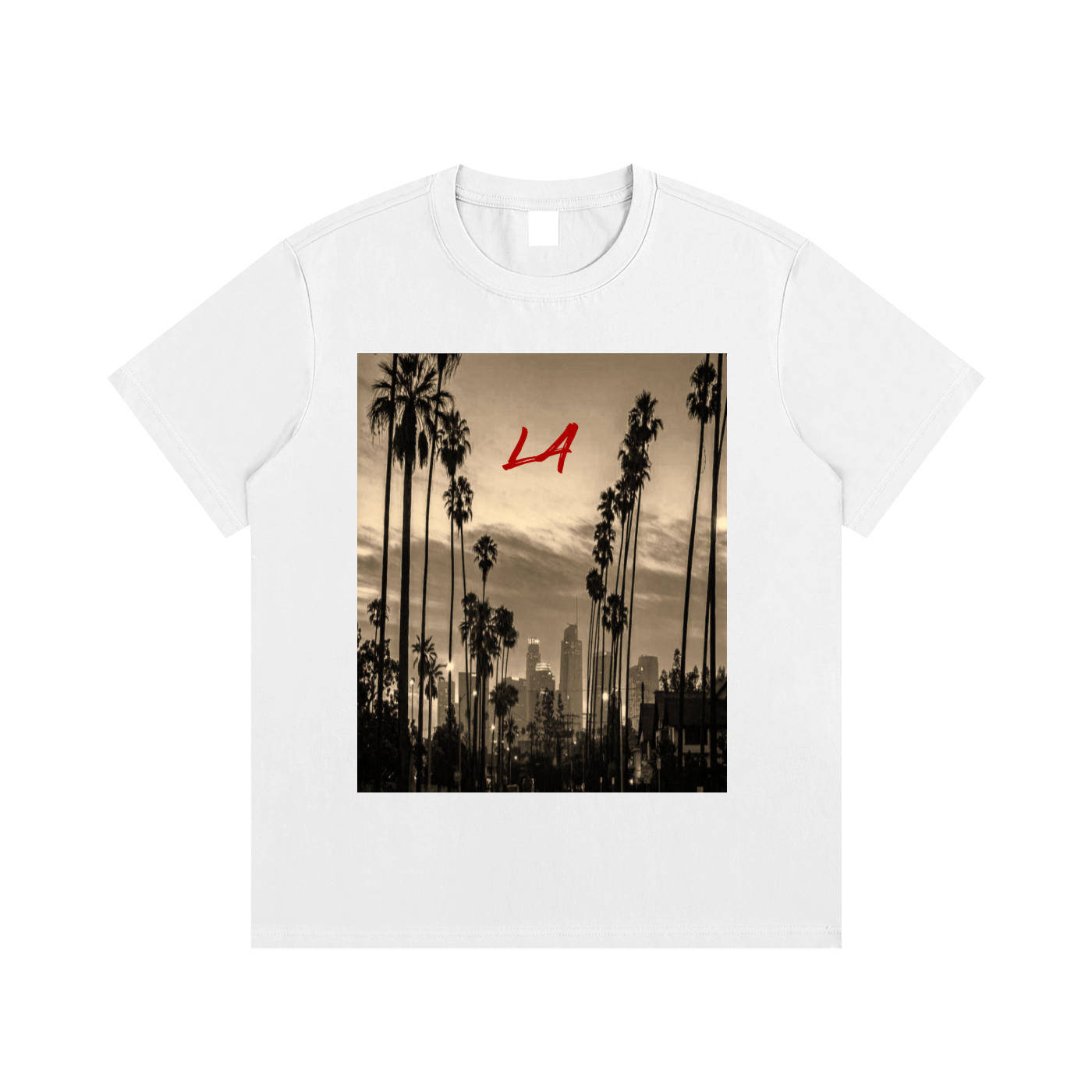 Unisex "LA" Cotton Graphic T-Shirt