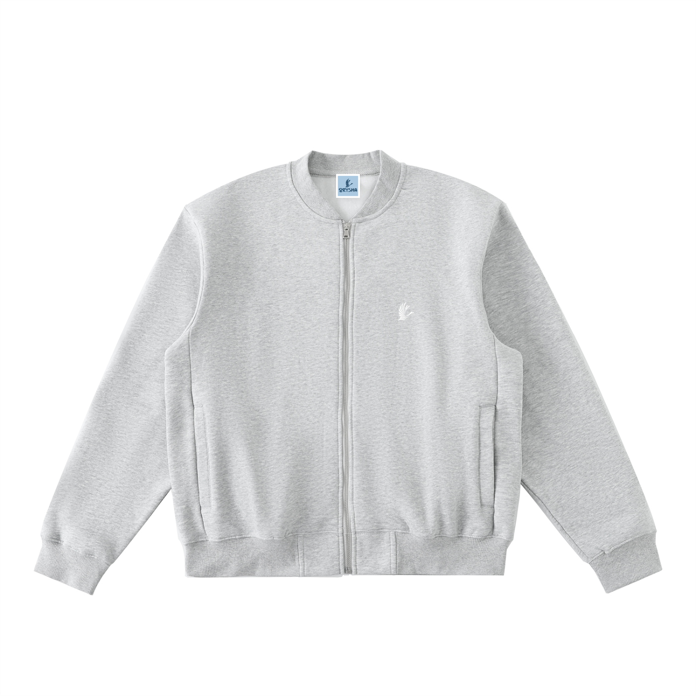 Women’s “HARMONY” Zip-Up Fleeced Varsity Jacket