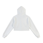 Sudadera con capucha corta con cremallera Essentials para mujer