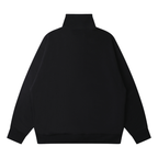Sudadera Unisex Esencial con Cremallera hasta el Pecho y Hombros Caídos