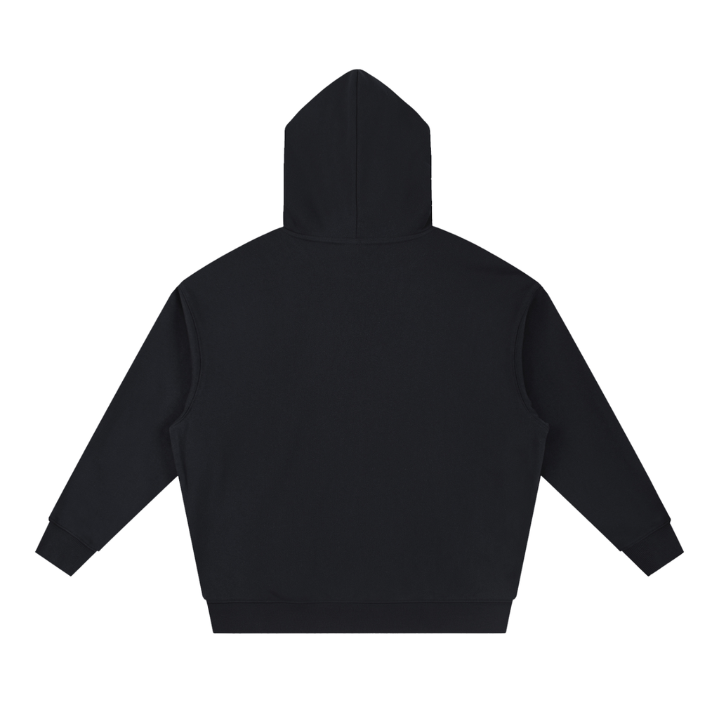Sudadera con capucha pesada, hombro caído, corte cuadrado, esencial para hombre