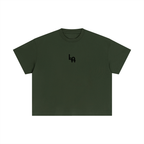 Camiseta holgada de algodón para mujer con gráfico "LA"