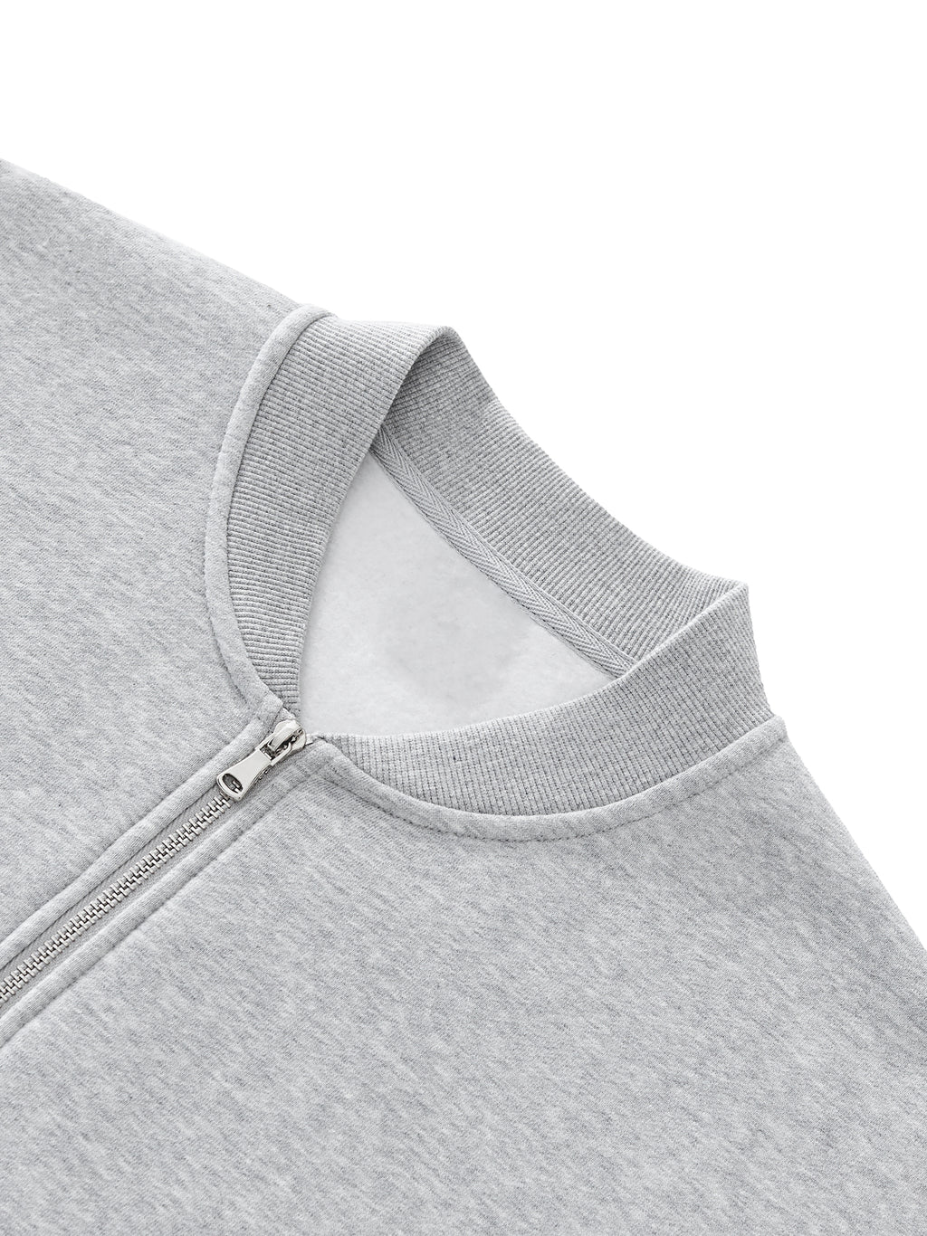 Chaqueta universitaria esencial de forro polar con cremallera