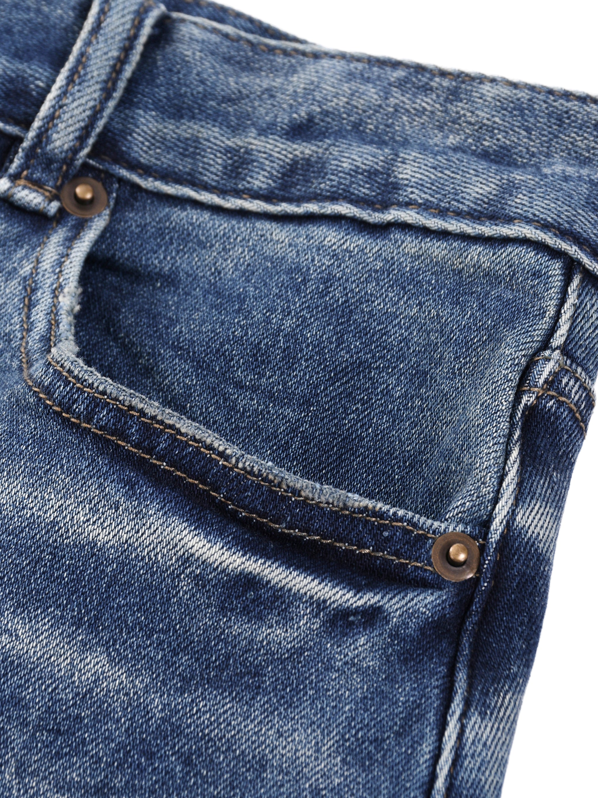 Unisex Sun Fade Heavyweight Denim Jeans