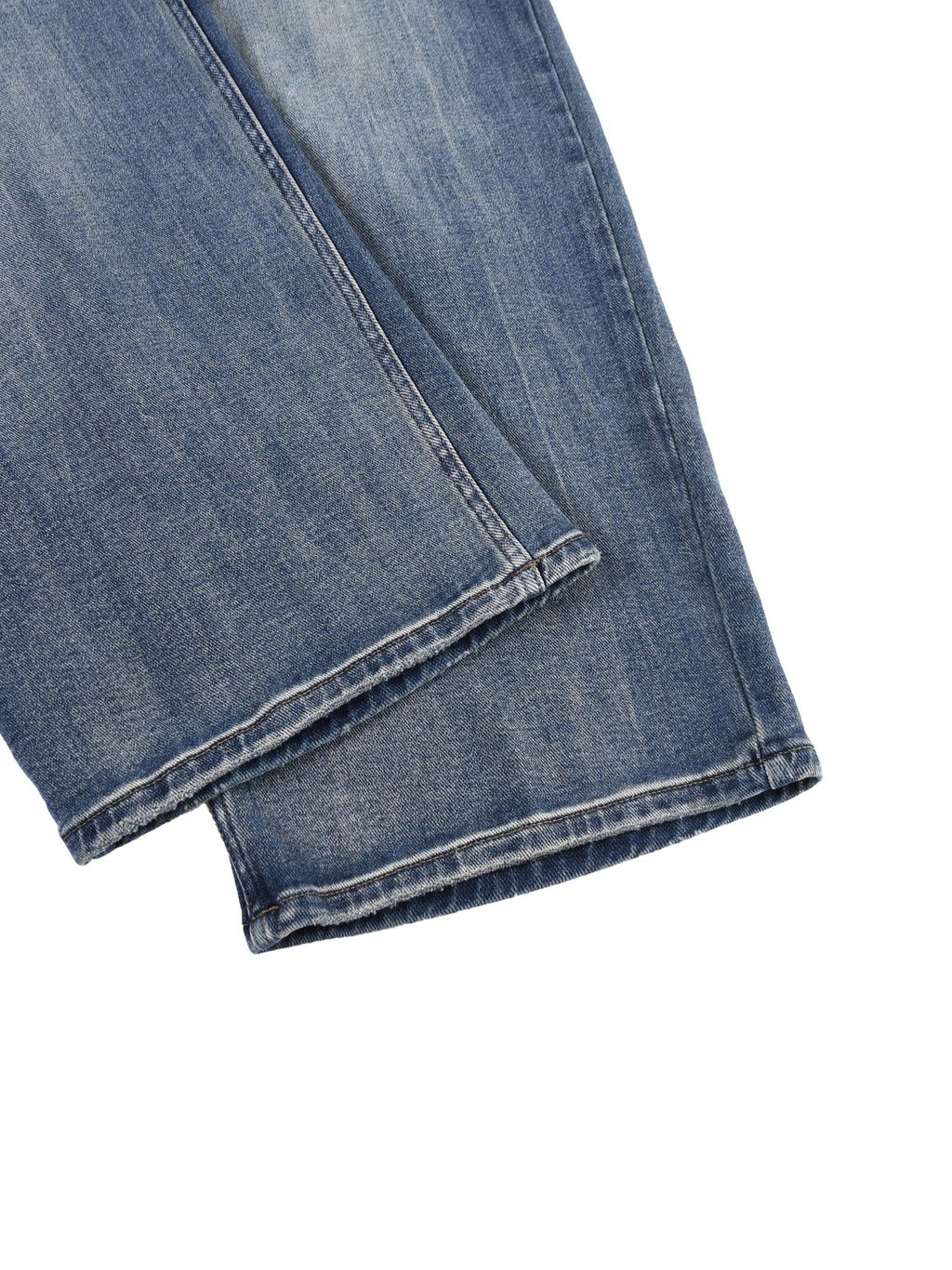 Vaqueros de mezclilla gruesa desteñidos para hombre
